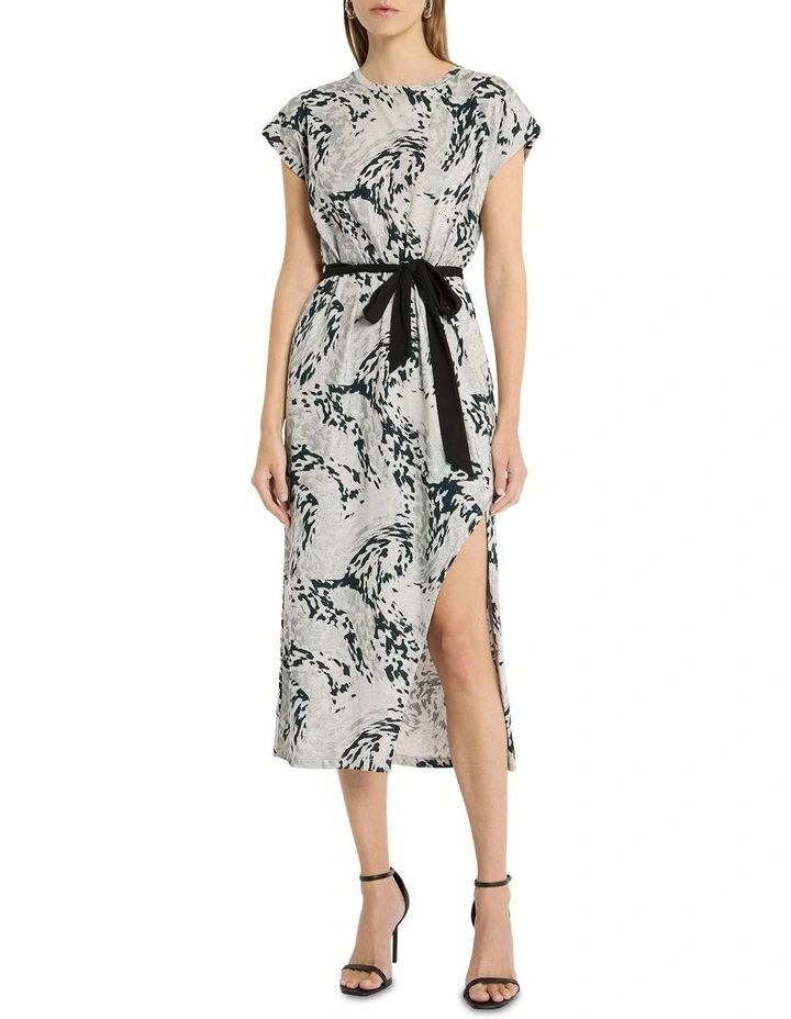 Lady Luck Tee Dress in Grey