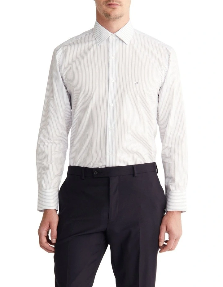 Slim Long Sleeves Shirt in White