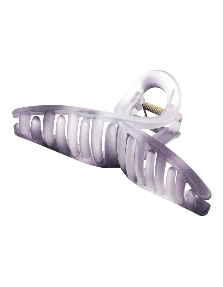 Loop Hair Clip in Purple Marle