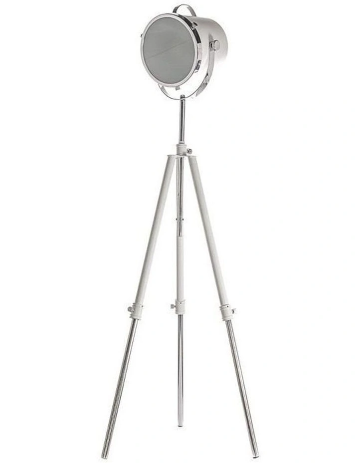 White Metal Floor Lamp