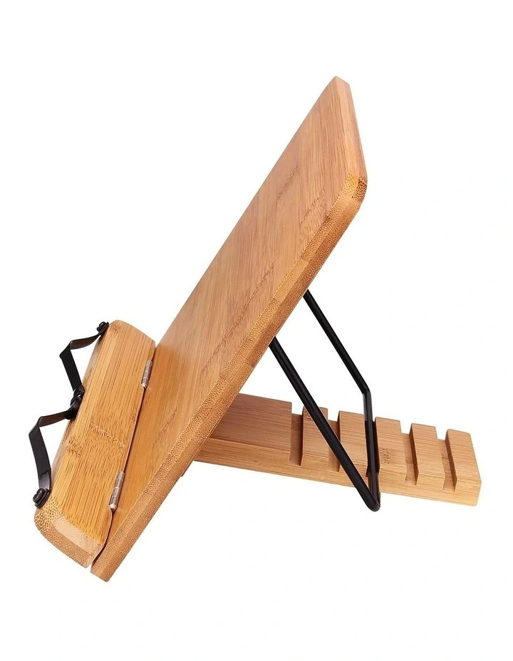 Bamboo Adjustable Reading And Tablet Stand