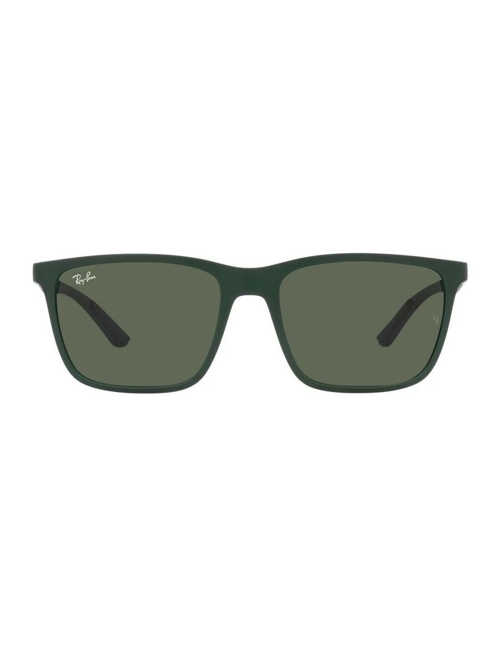 0RB4385 Sunglasses in Matte Green