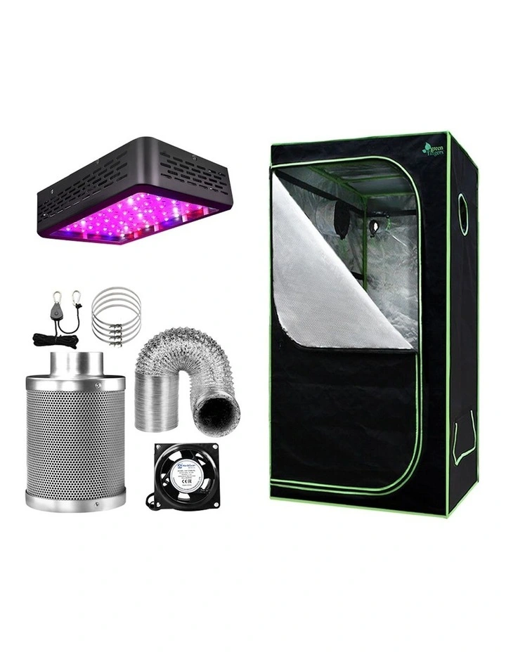 Grow Tent 600W LED Grow Light Mylar 4" Ventilation