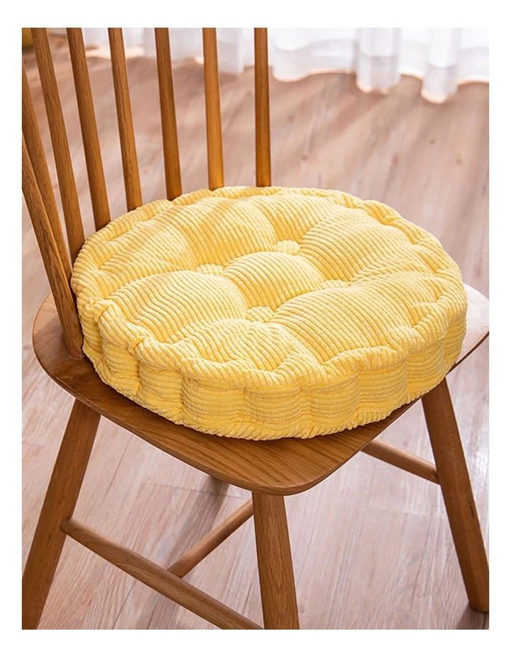 Round Cushion in Yellow