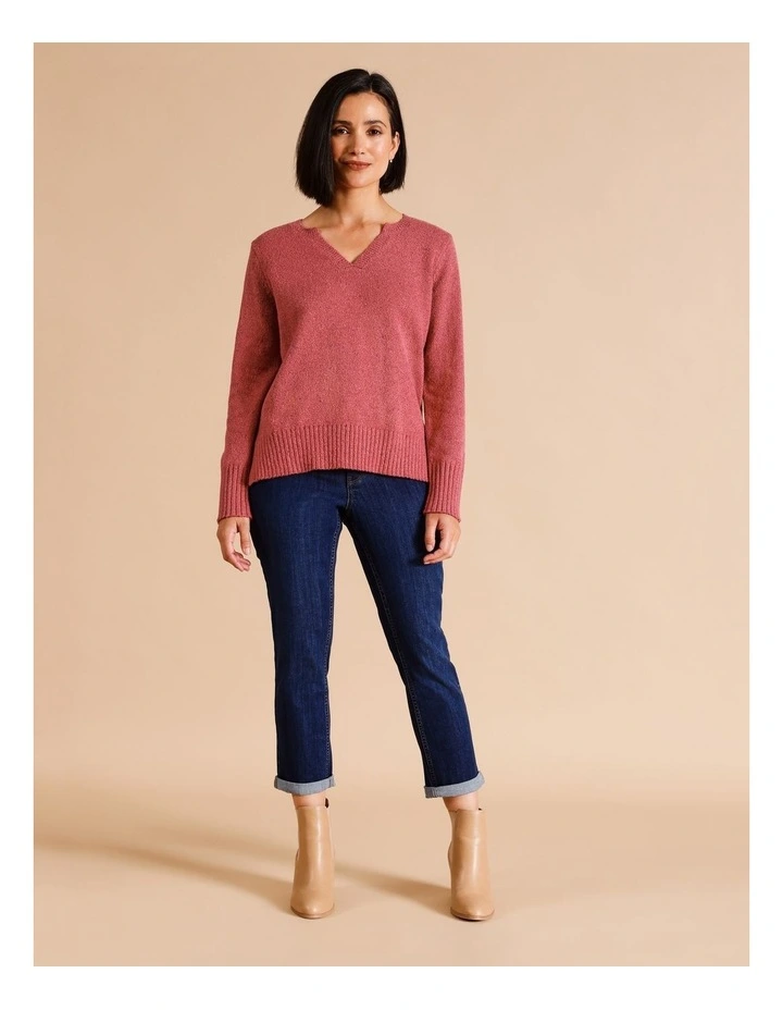 Organic Cotton Blend Wardrobe Staple Slim Crop Jean In Rinse Wash