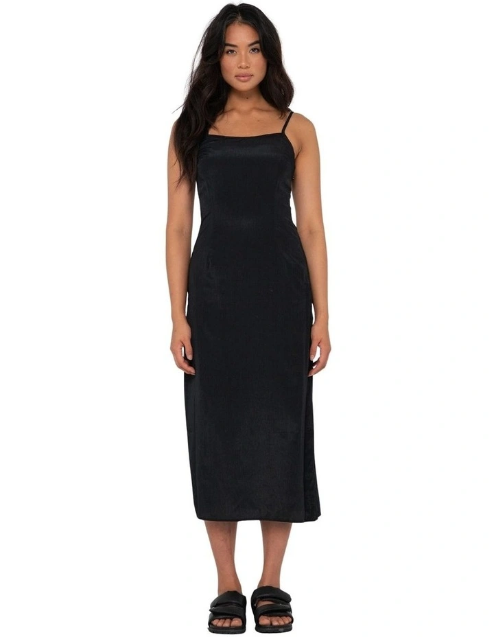 Porter Midi Dress in Black