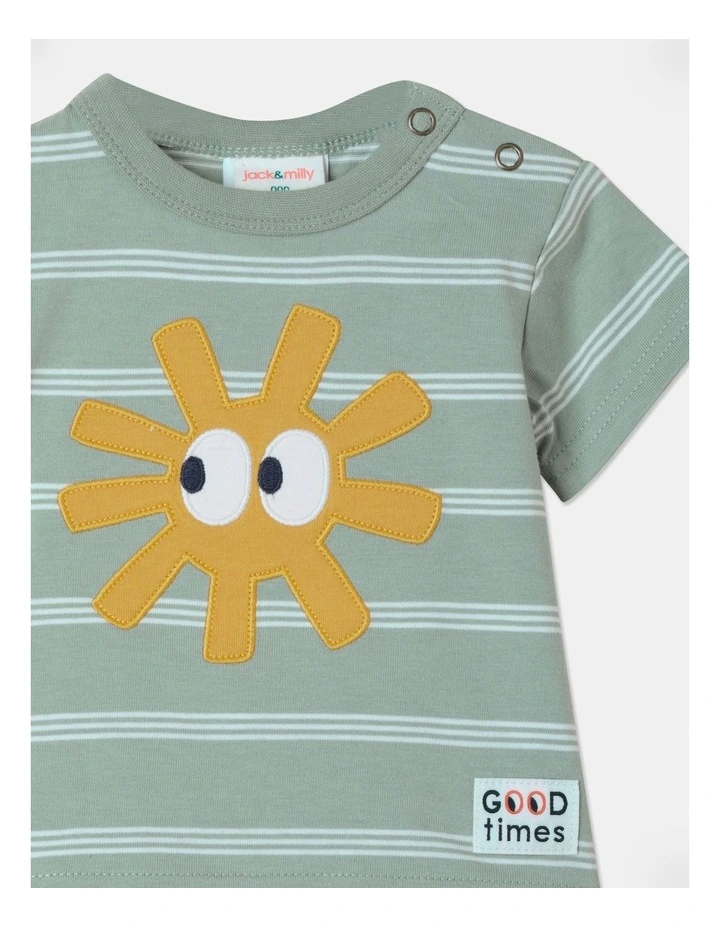 Felix Tee And Short Set In Light Green