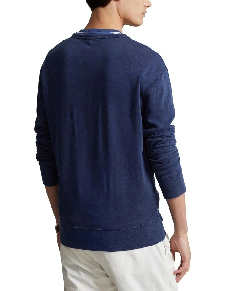 Spa Terry Sweatshirt in Navy