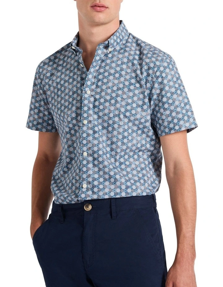 Some Nights Shirt in Blue Multi