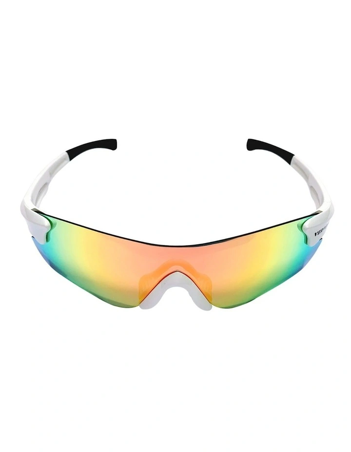 Sport Sunglasses UV400 Interchangeable Lens Breathable Type 2 in White