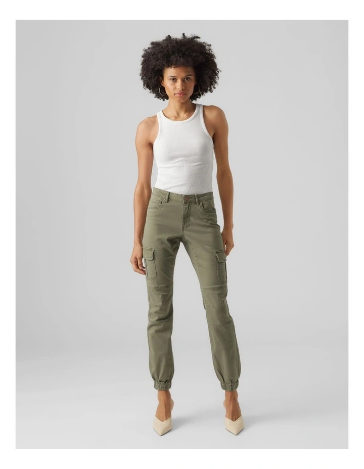 Ankle Cargo Pant in Ivy Green