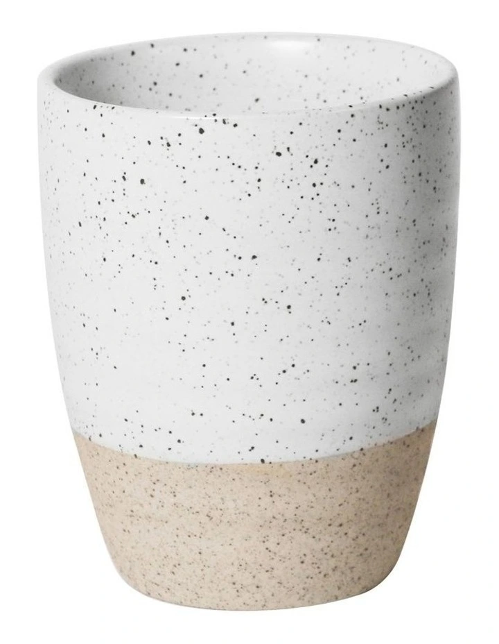 300ml Natural Home Latte Cup in White Speckle