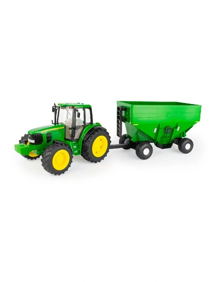 1:16 7430 Big Farm Tractor w/Gravity Wagon Kids/Light/Sound Toy 3+