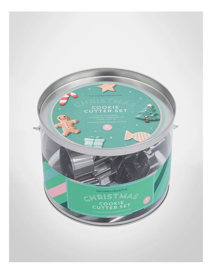 9 Piece Christmas Theme Cookie Cutter Set