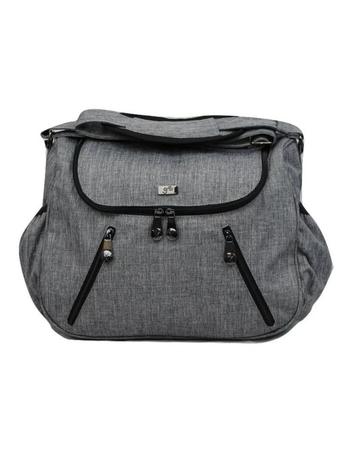 Zoe Snowflake Grey Baby Bag
