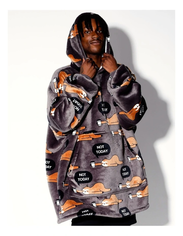 Sloth Oversized Sleep Hoodie