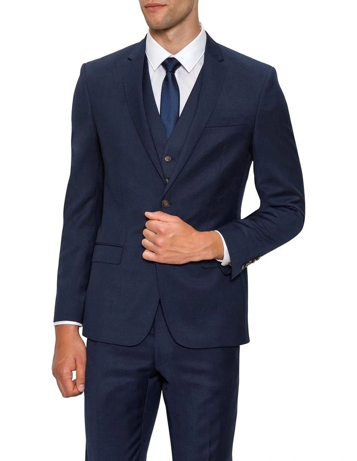 Slim Fit Navy Delirium Jacket F3614