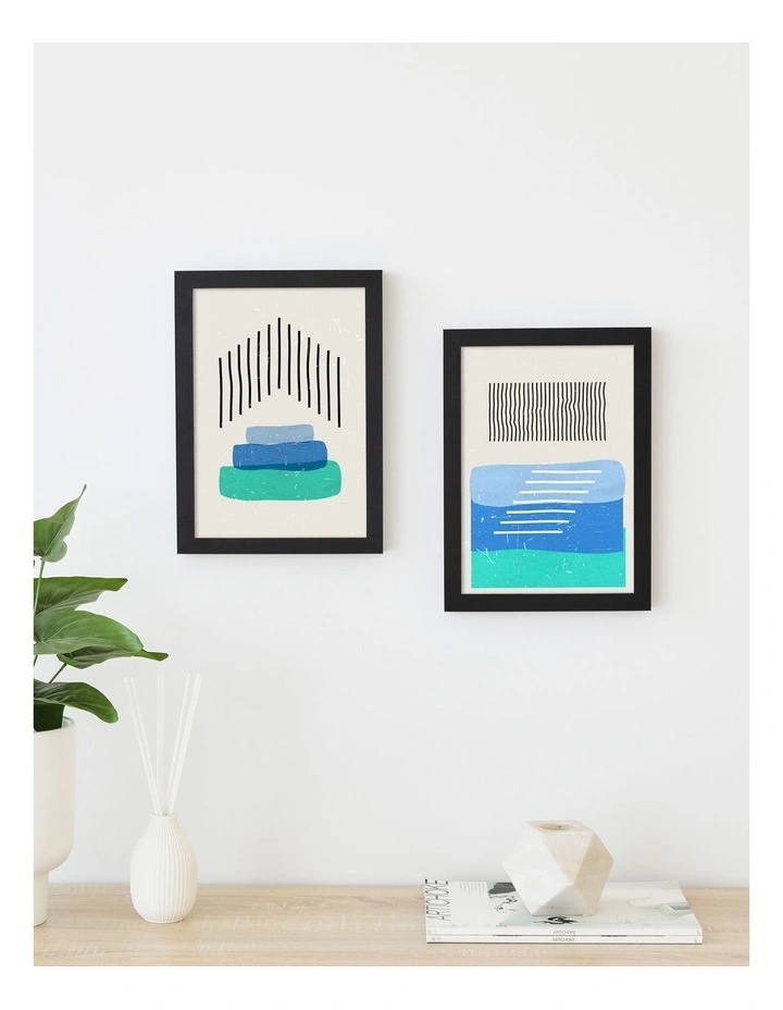 Poster Photo Frames A4 Set of 2 in Black