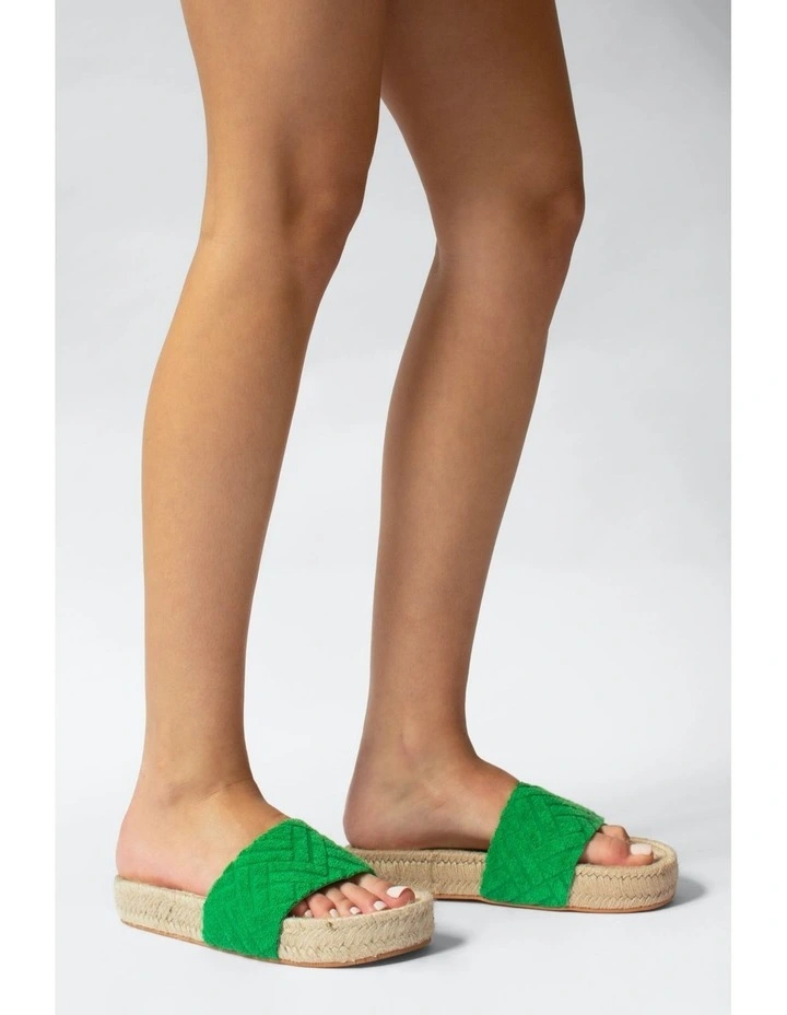 Isobel IV Flat Sandals in Green