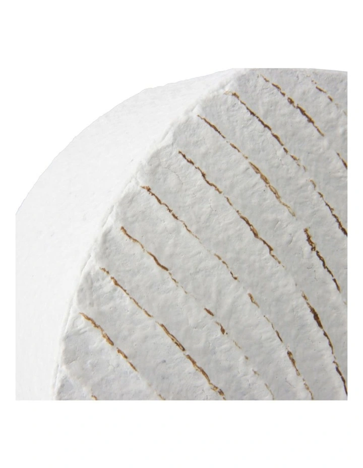 Modern Vase with Textured Finish in White
