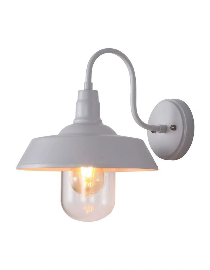 Hudson Barn Style Exterior Light White