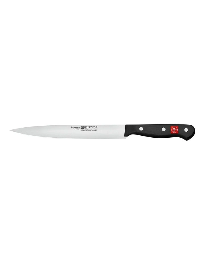 Gourmet 20cm Carving Knife Silver/Black