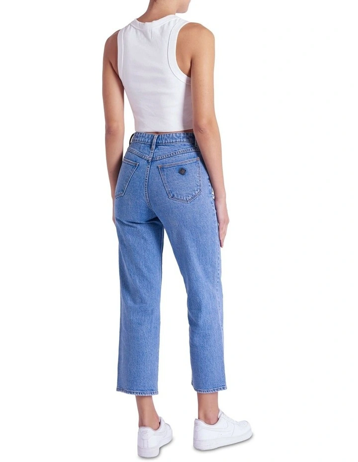 A Venice Straight Parker Jeans in Organic Mid Blue