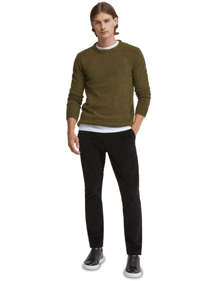 Felix Alpaca Blend Knit in Deep Green