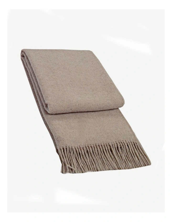 Brighton Throw Blanket in Beige