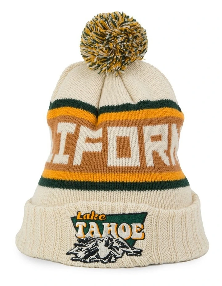 Lake Tahoe Pillowline Beanie in Ivory