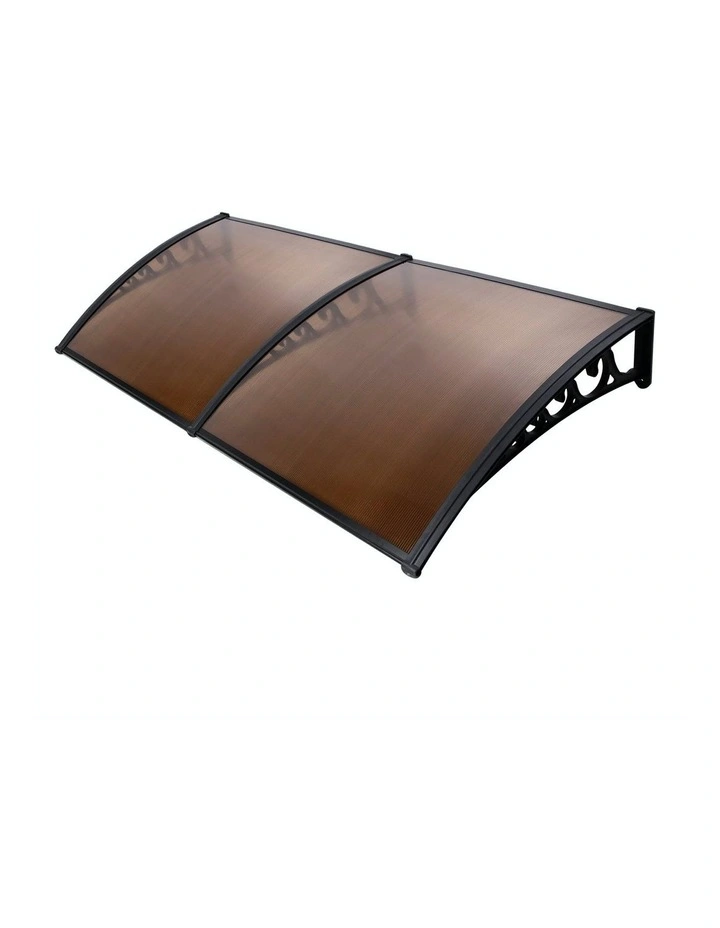 Window Door Awning Canopy 1mx2.4m in Brown