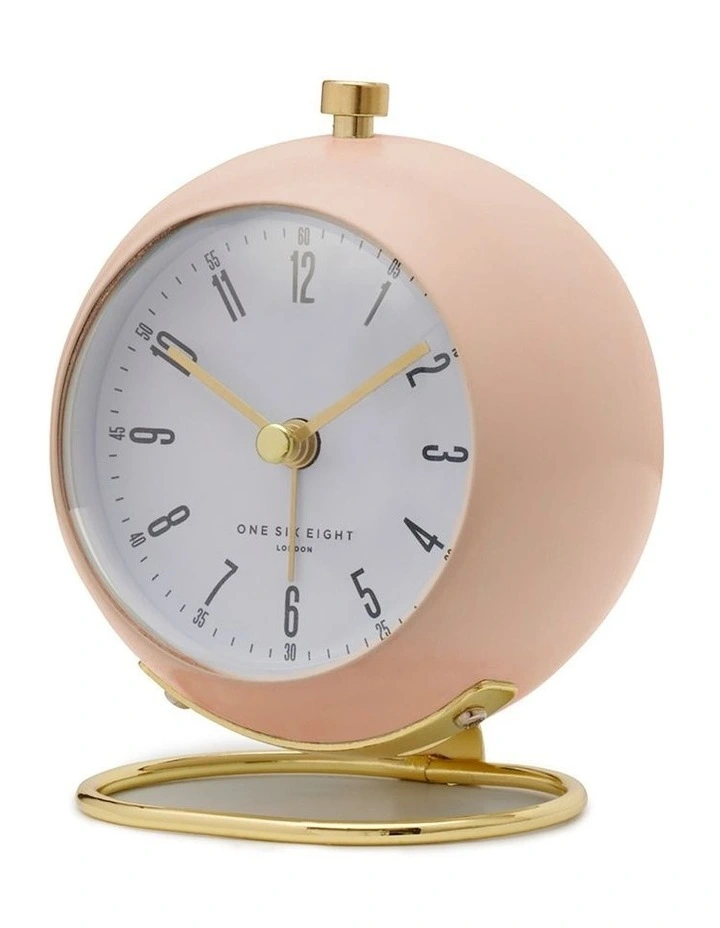Grace Silent Alarm Clock in Blush