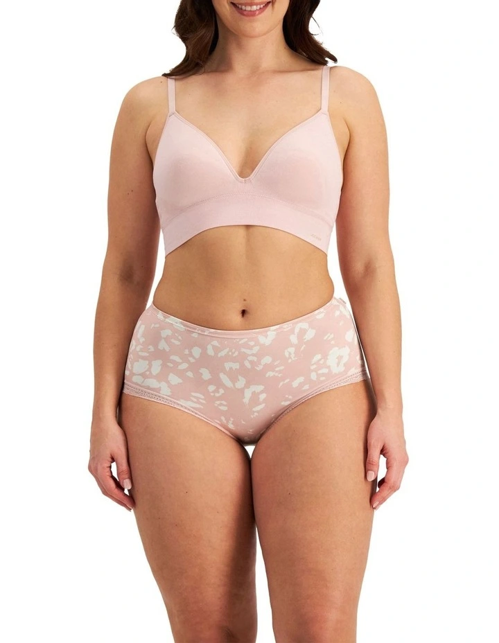 Parisienne Delicate Full Print Brief in Beige