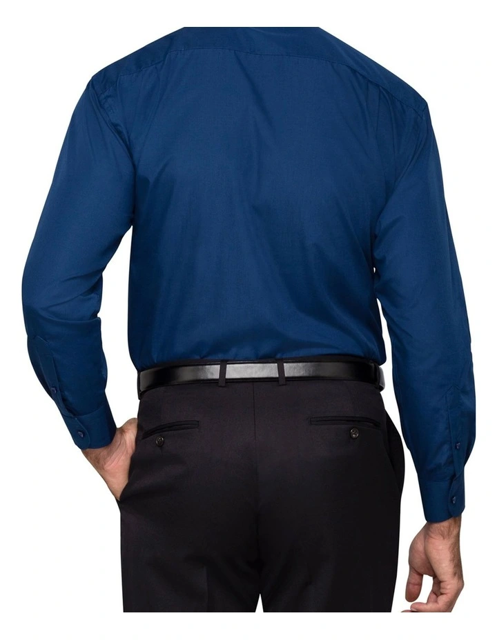 Long Sleeve Business Shirt in Navy