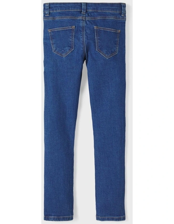 Salli Slim Jeans in Dark Blue Denim