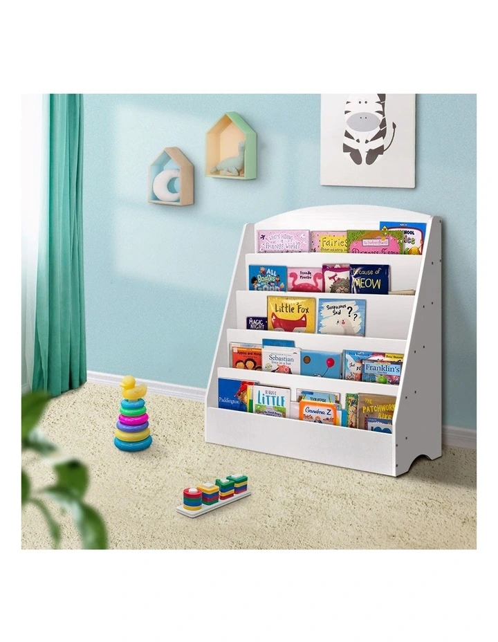 Shelf Organiser Display Rack 5 Tiers in White