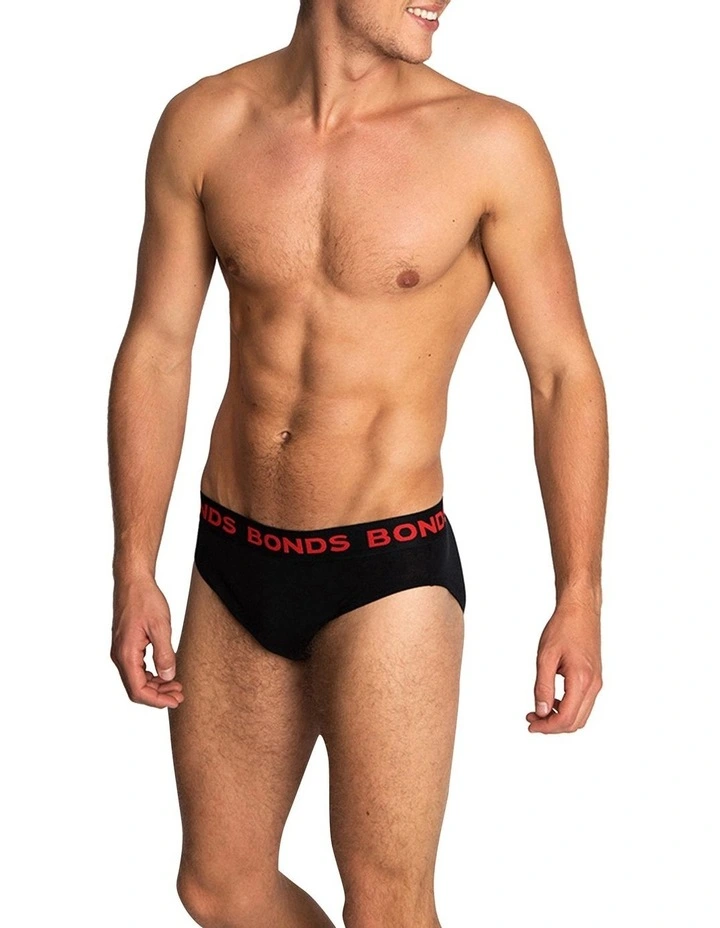 Hipster Brief 5 Pack in Black