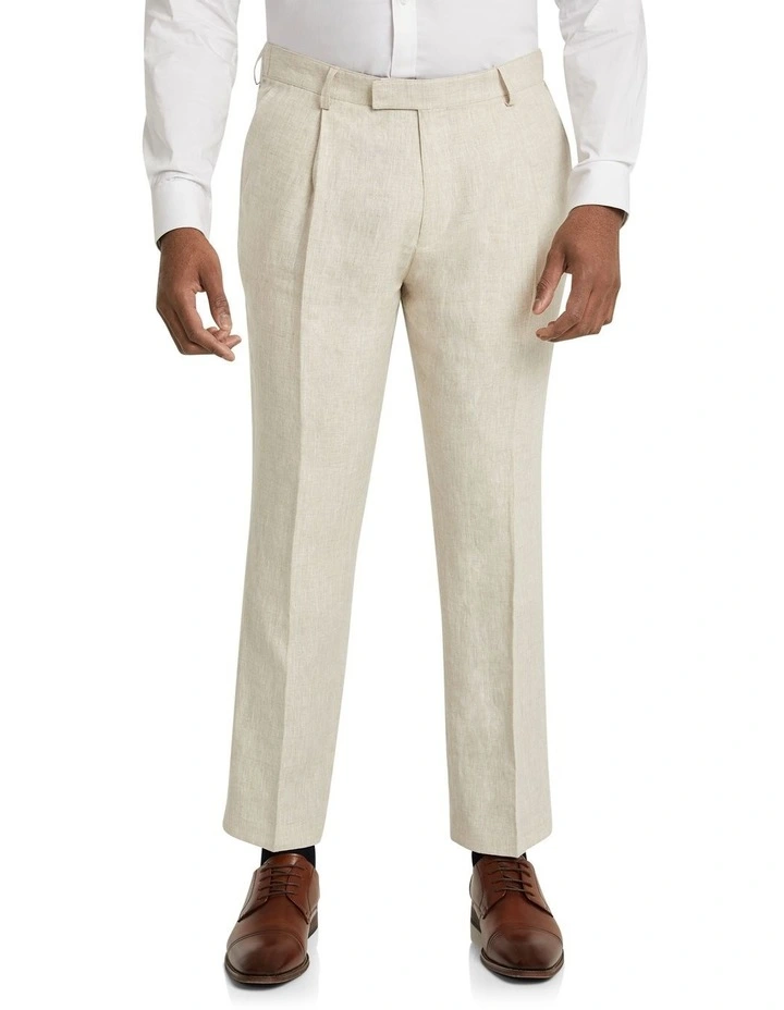 Hemsworth Linen Slim Pant in Natural