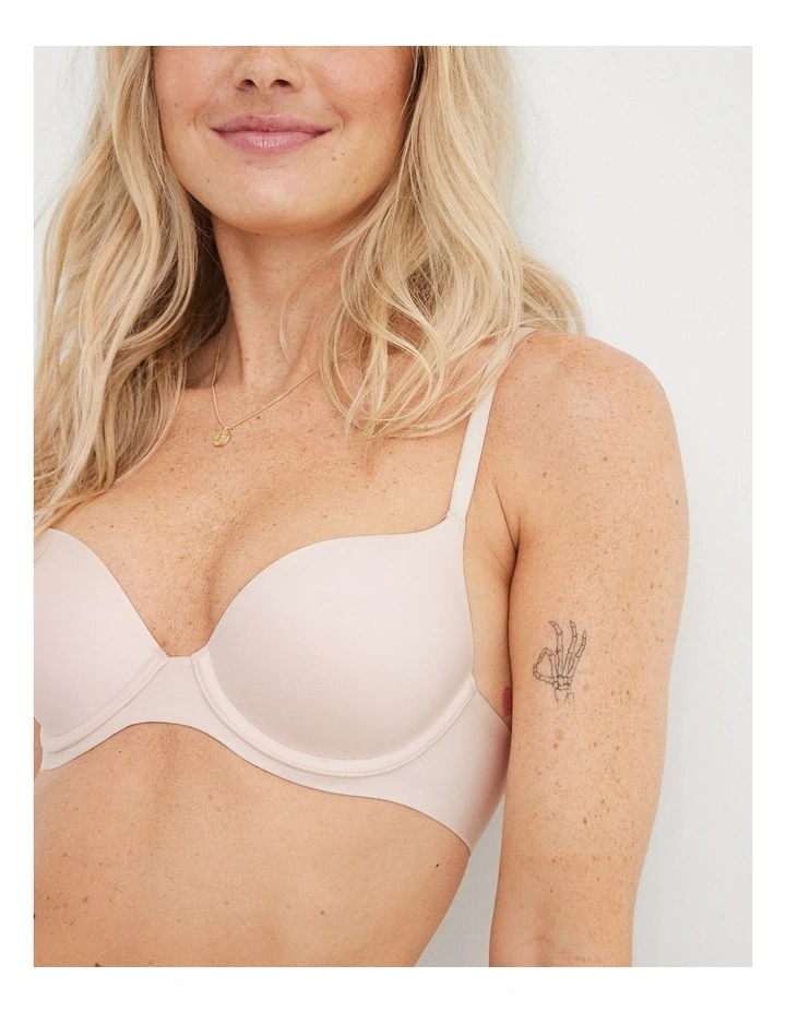 Real Sunnie Demi Push Up Bra in Ballet Pink