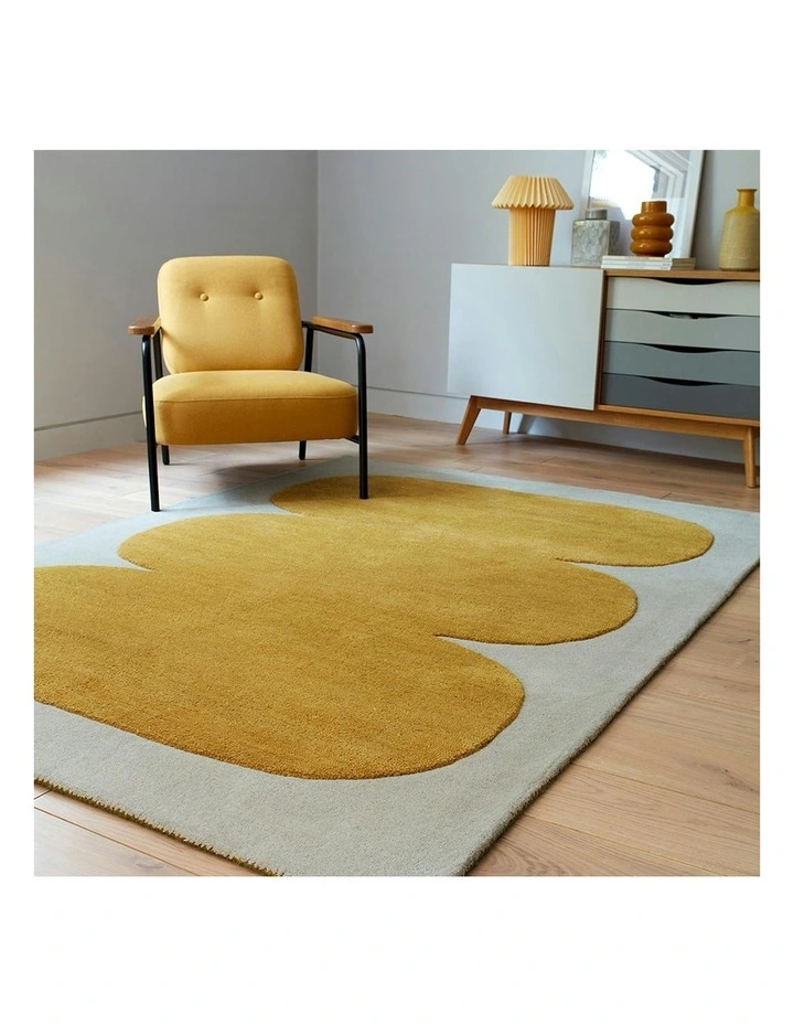Asiatic Sculpt Rug in Gold