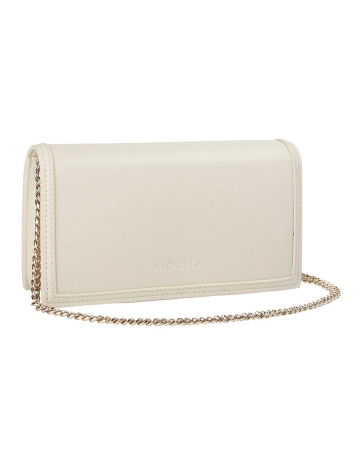 Emma Chain Crossbody Bag in Cream
