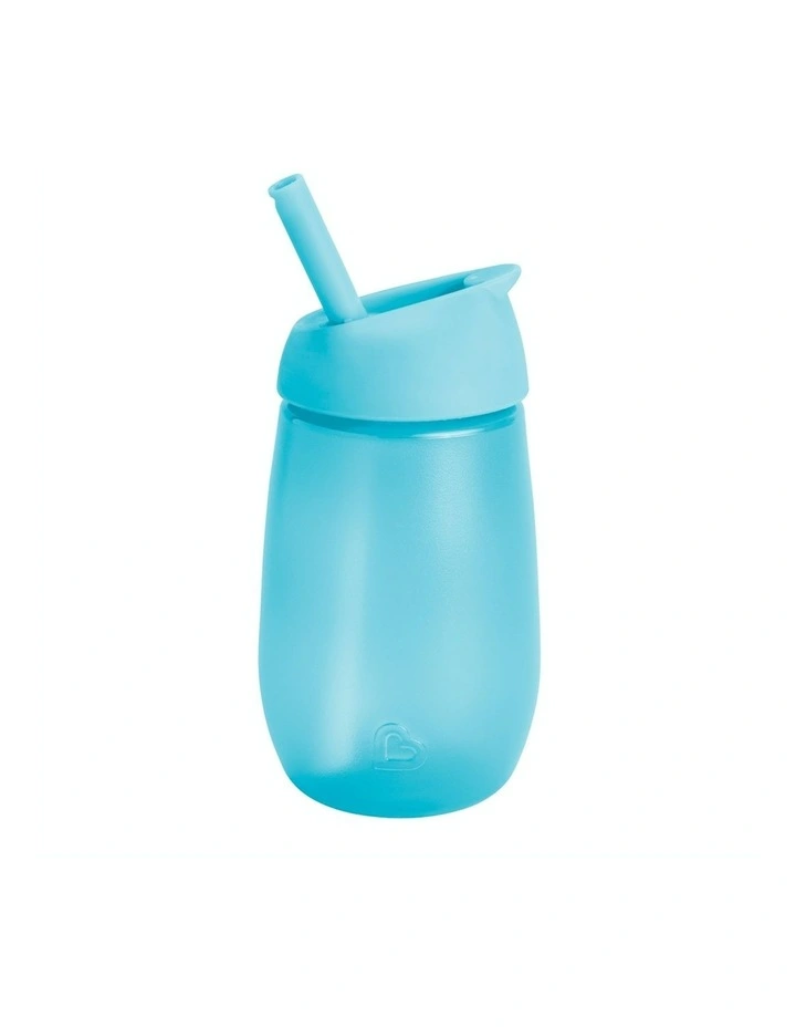 Simple Clean Straw Cup 10oz in Blue