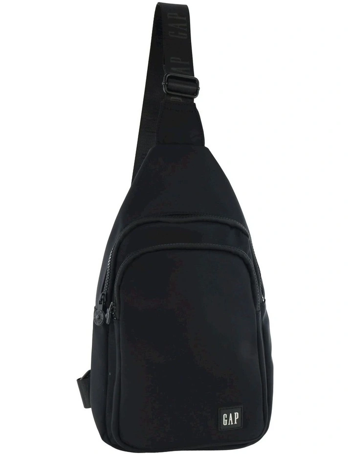 Nylon Sling Bag in Black
