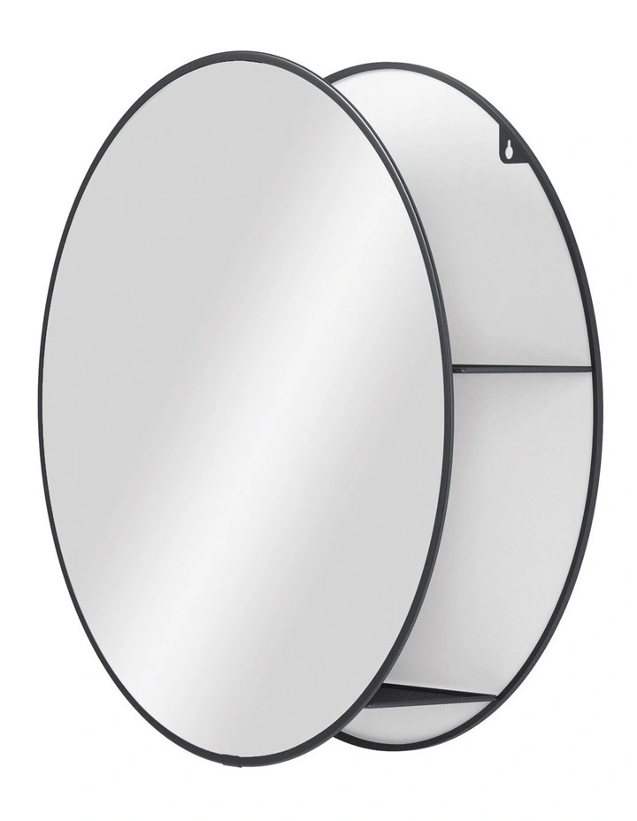 Cirko Mirror 51 x 14 x 51cm in Black