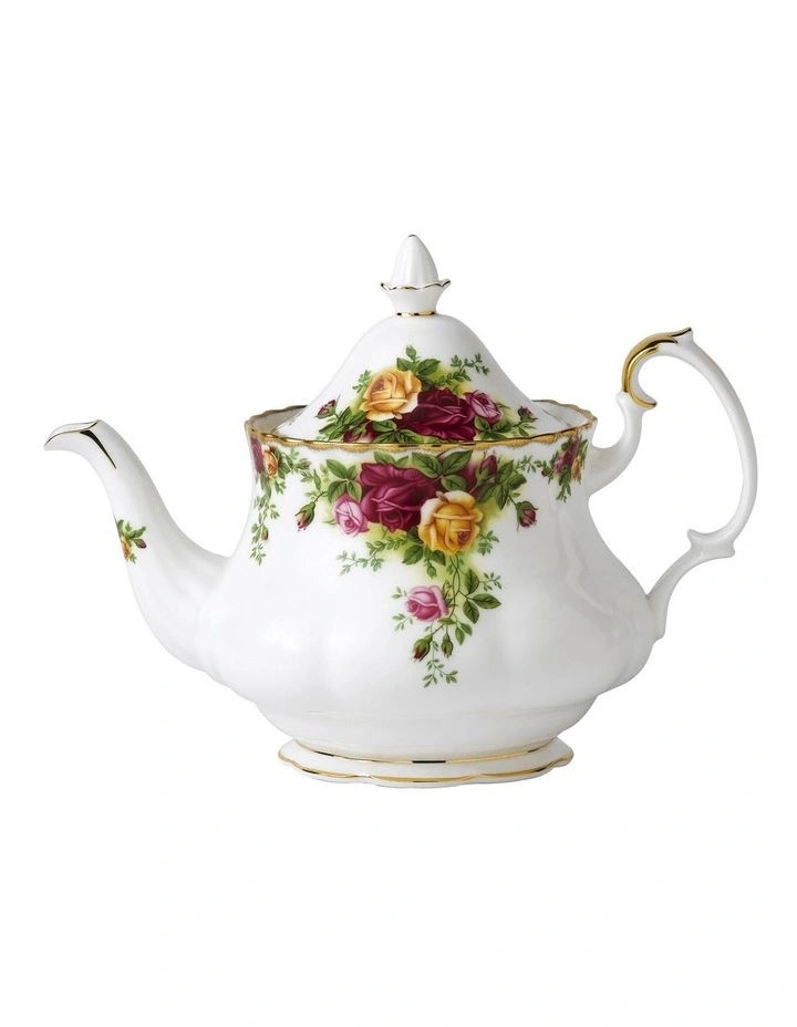 Old Country Roses Teapot 0.8L in White