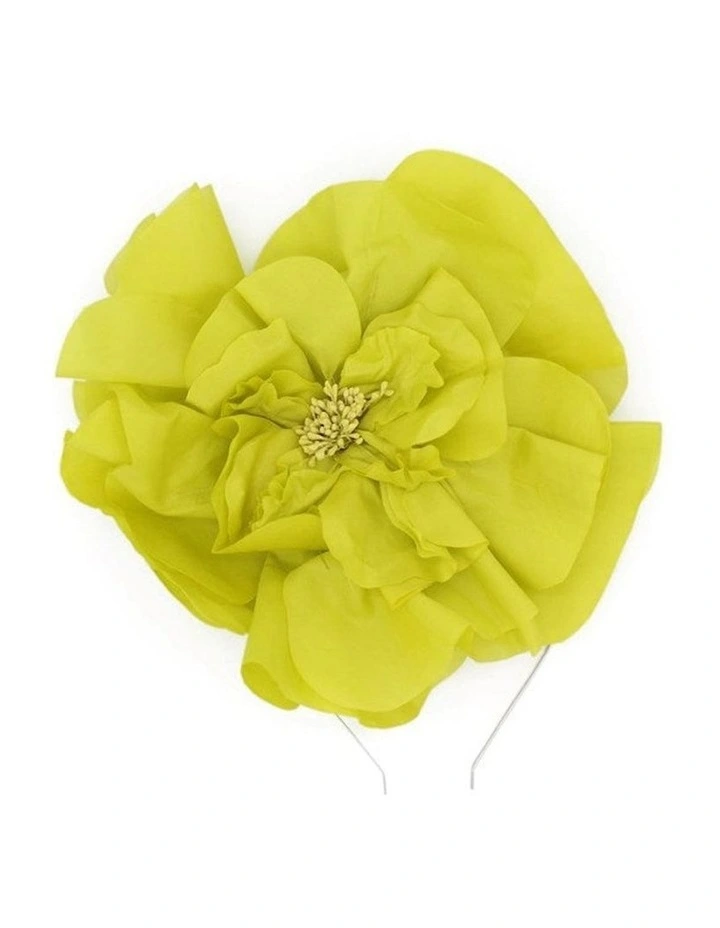 Cindy Fascinator in Lime