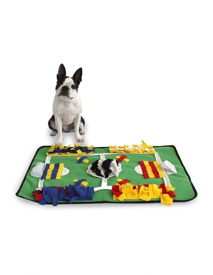 Retro Soccer Snuffle Mat 70x50cm in Green