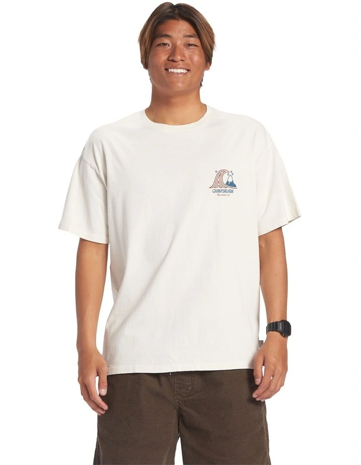 Roadways T-shirt in Gardenia