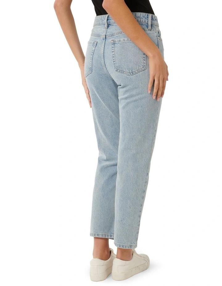 Alyssa Slim Straight Jeans in Blue