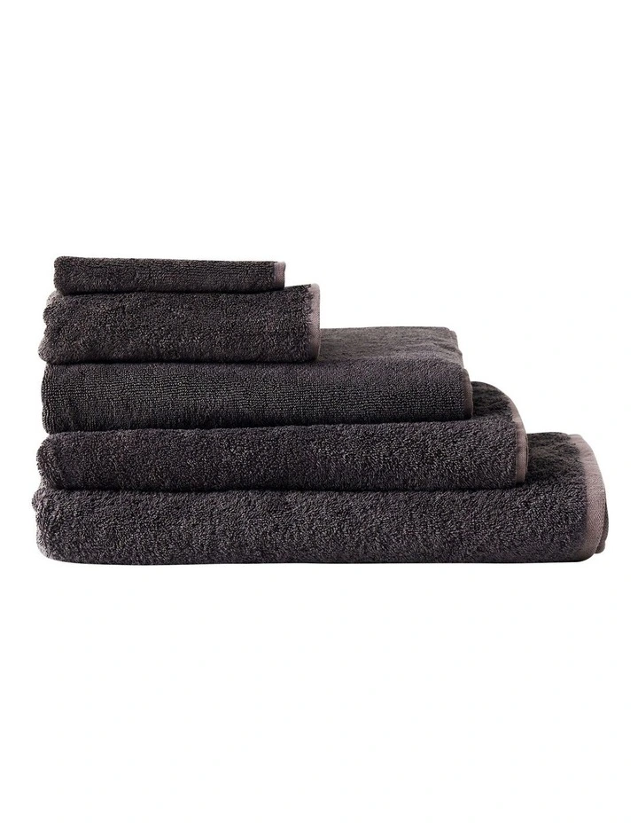 Nara Cotton Bamboo Towel Range Charcoal